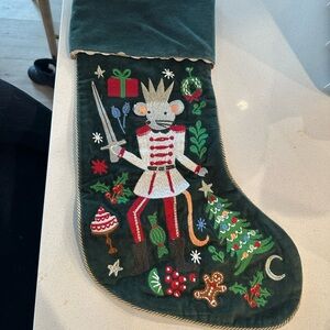 Rifle paper company pottery barn mouse stocking